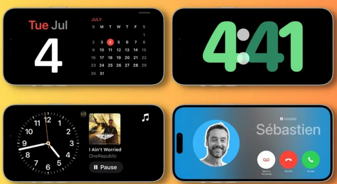 潜山苹果手机维修分享iOS17横屏充电待机显示有什么好处 