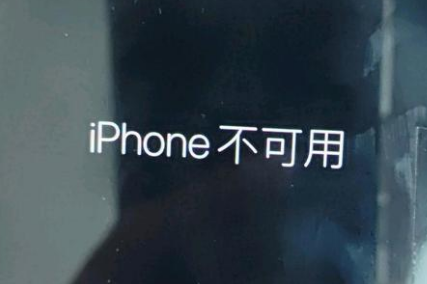 潜山苹果服务网点分享锁屏界面显示“iPhone 不可用”如何解决 